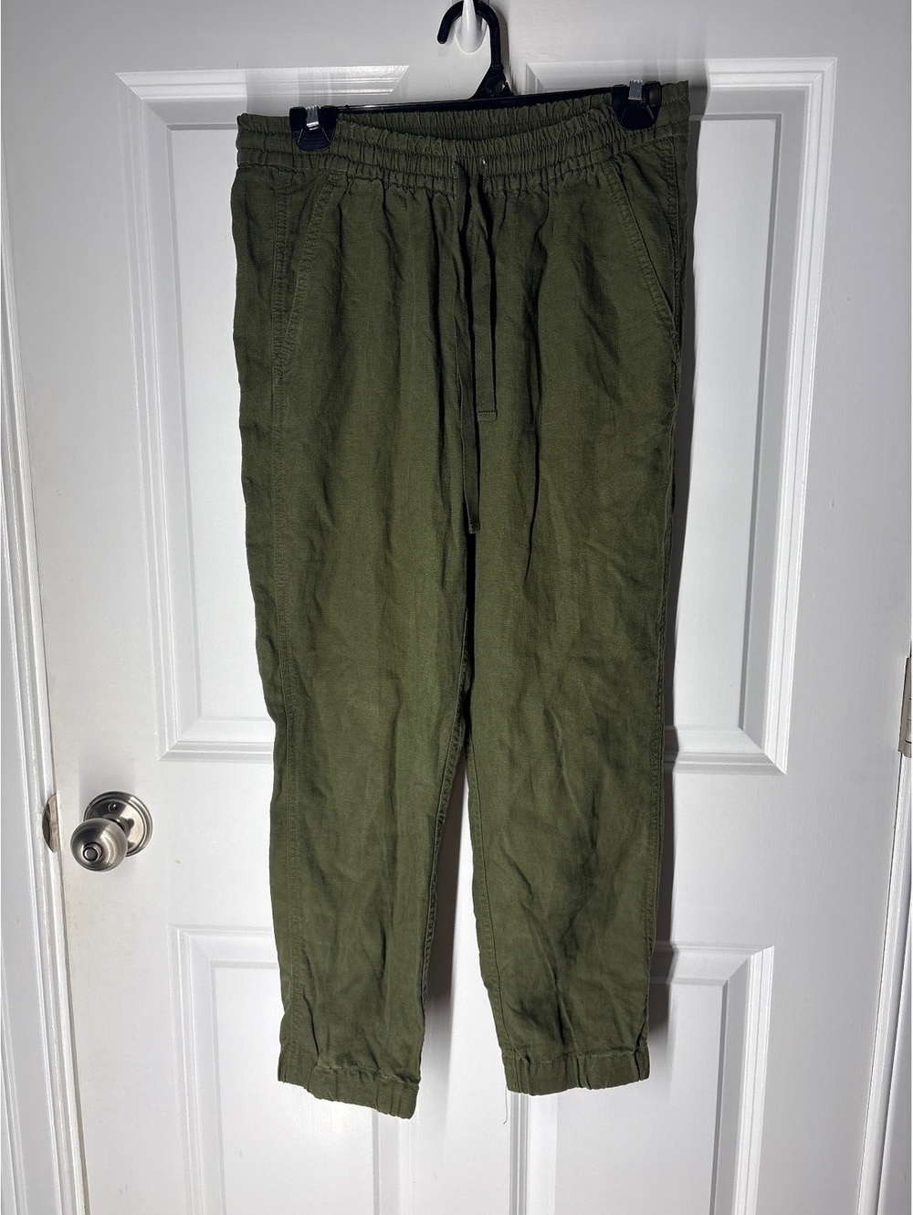 Boho Coastal Utility Breathable Point Sur Linen Lyocell Blend Sz 2 Relaxed Pant